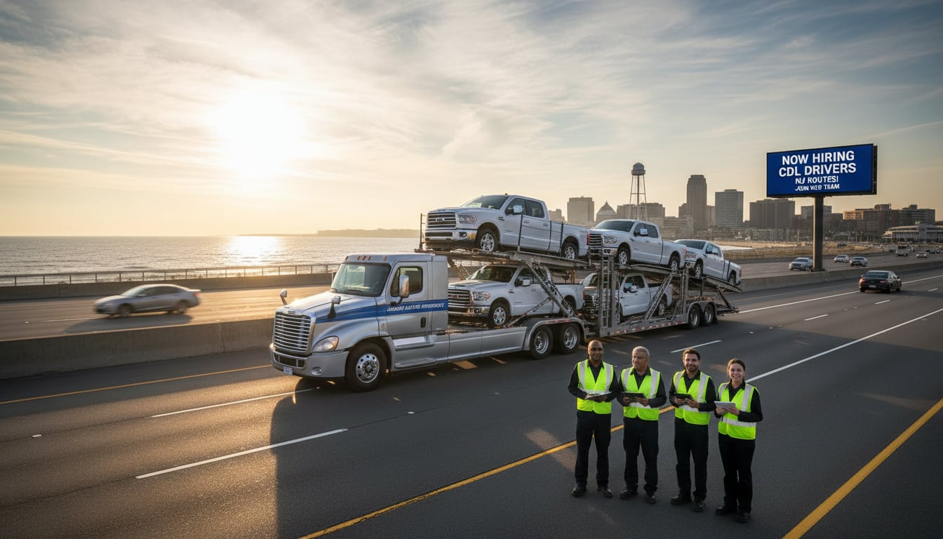 How Auto Transport Companies Recruit CDL Drivers for Pickup-Truck Fleets in New Jersey